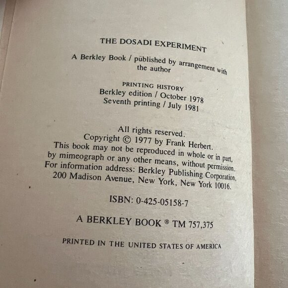 Dune 3 book lot Children of Dune Dosadi Experiment Chapterhouse by Frank Herbert - Picture 10 of 13